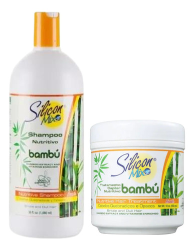 Kit Silicon Mix Bambu Shampoo 1l Máscara 450gr