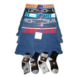 Boxer Uomo Pack X 6 Lisos + 3 Medidas 3/4 