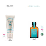 Kit Aceite Argan Hidratante Moroccanoil Y Mascara Salerm 21 