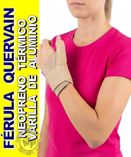 Ferula Para Pulgar - Soporte Quervain Varilla Aluminio Neopr