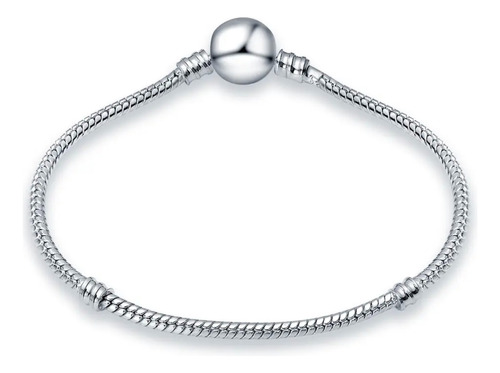 Pulseira De Prata Life Chams Para Berloques Feminino 