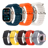 Pulseira Para Smartwatch Apple Watch 42/44/45/49mm Oceano