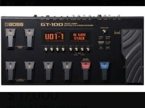 Boss Gt 100pedal Multiefectos Profesional 