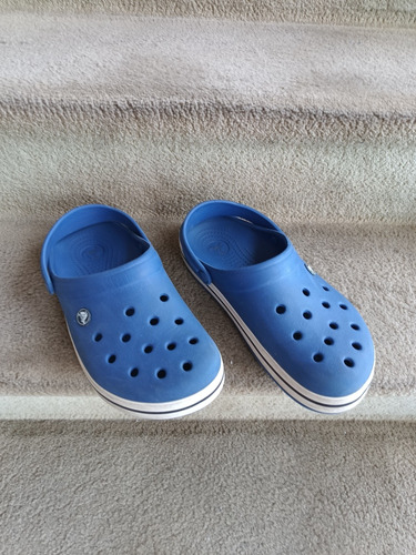 Crocs Azul Originales Excelente Estado 