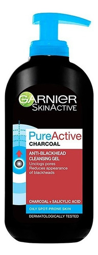 Garnier Skin Gel Limpiador Pure Active Anti-blackhead 200ml Momento De Aplicación Día Tipo De Piel Según Referencia