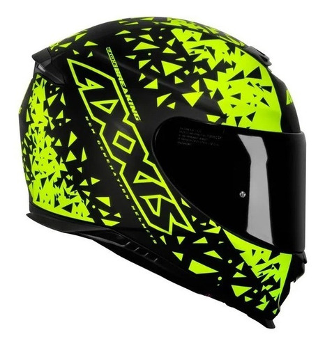 Capacete Axxis Eagle Breaking Matt Black/ Yellow 