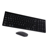 Combo Teclado Y Mouse Inalámbricos, Teclado Ergonómico Y Con