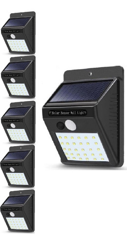 Pack X5 Foco Led Solares Exterior Luz Solar Foco Led Sensor