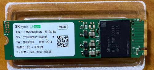 Hd Ssd Sk Hynix 256gb Notebook Pc M.2 Nvme