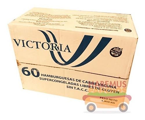 60 Hamburguesas Victoria De 83 Gramos