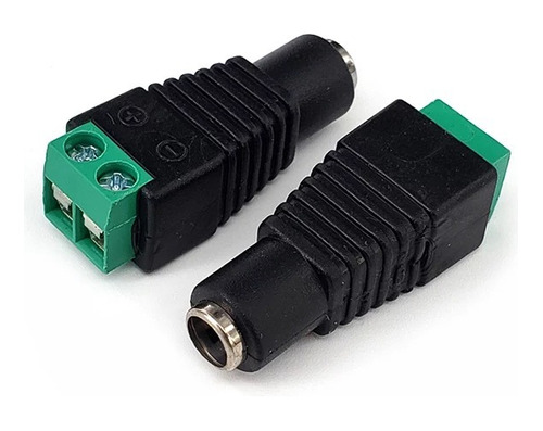 10 Plug Conector P4 Femea Borne Para Cftv Câmera Segurança