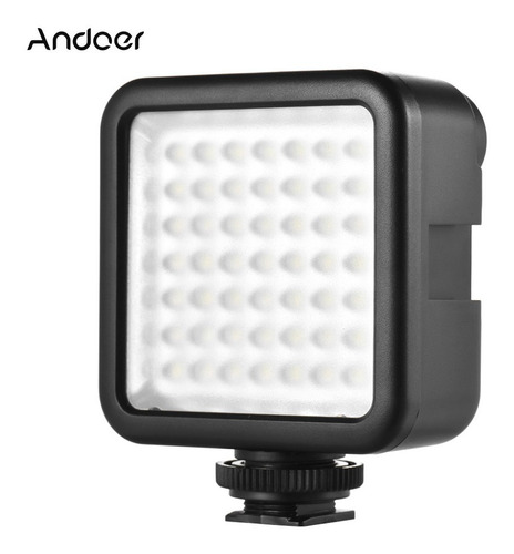 Andoer W49 Mini Interlock Cámara Led Panel Luz Regulable