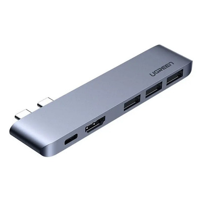 Hub For Macbook Pro Air Dual Usb C 5 En 1 Hdmi Thunderbolt3