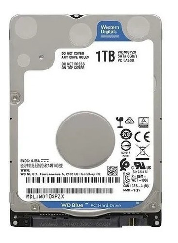 Disco Duro Interno Western Digital  Wd10spzx 1tb Azul