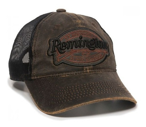 Gorra Remington Original Cafe Con Negro Logo Bordado (rm17a)