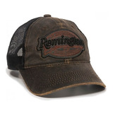 Gorra Remington Original Cafe Con Negro Logo Bordado (rm17a)