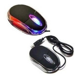 Mouse Negro Usb Optico Retroiluminado Marca Jeway Cable 1.2