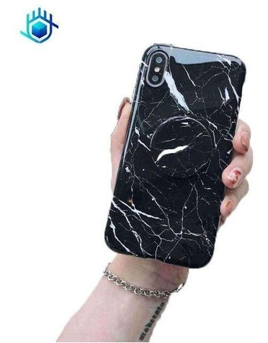 Funda Compatible Con Galaxy Marmol Brilloso Hombre Mujer