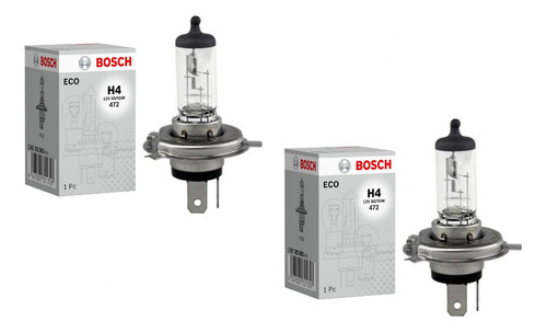 Par Ampolletas Bosch H4 12v 60w/55w P43t