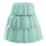 Moldes Para Torta Tiered Bundt Set X 3 Nordic Ware Color Verde