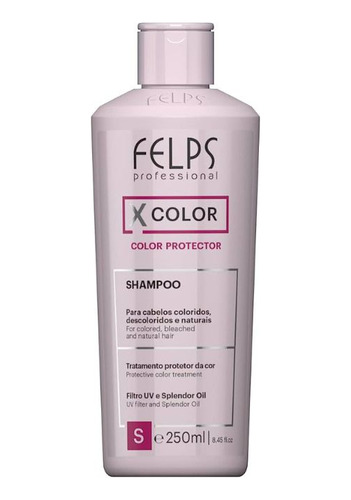 Felps Shampoo Cabelos Coloridos 250ml Xcolor Protector Novo