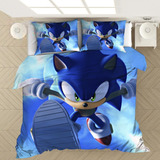 Edredom Solteiro King Sonic 200x240cm Mais Duas Fronhas