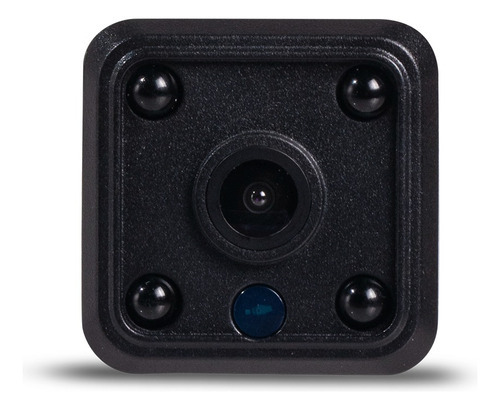 Mini Camara Inteligente Recargable Full 1080p Mic App Tuya Color Negro