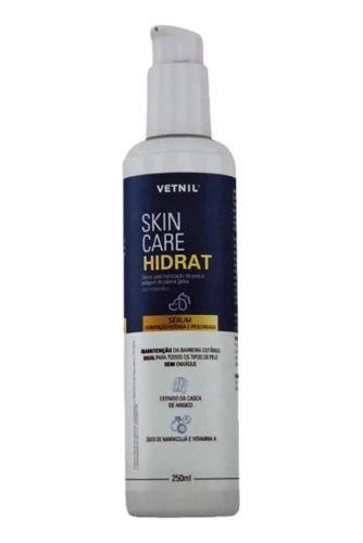 Skin Care Hidrat Spray Para Higiene Cães Gatos 250ml Vetnil