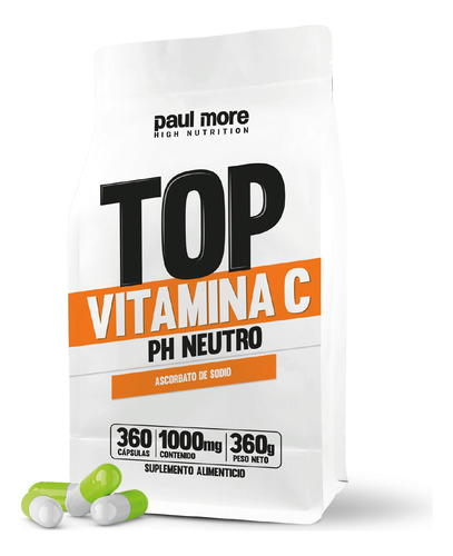 Paul More - Vitamina C  Ph Neutro 360 1000mg X Caps