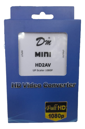Conversor Adaptador Hdmi A Rca Audio Video Analógico Full Hd