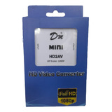 Conversor Adaptador Hdmi A Rca Audio Video Analógico Full Hd