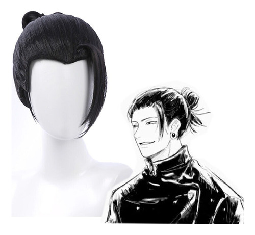 Jujutsu Kaisen Geto Suguru Cosplay Peluca Pelo Halloween30cm