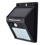 Pack X2 Aplique Luz Led Solar Con Sensor De Movimiento 