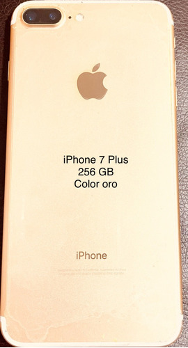 iPhone 7 Plus 256 Gb Oro ¡precio Especial!