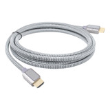 Cable Hdmi 8k/ Version 2.1/ 2 Metros Dolby Atmos Audio Earc