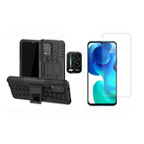 Funda Armadura + Vidrio + Camara P/ Xiaomi Mi 10 Lite 5g