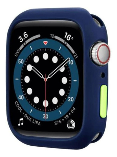 Case Funda Premium De Silicona + Mica Para Apple Watch