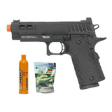 Pistola De Airsoft Gbb M1911 Full Metal Blowback + Green Gas