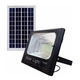 Refletor Holofote Ultra Led Solar 100w Com Placa Completo 