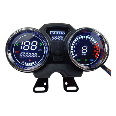 Tablero Digital Universal Moto Vento Ryder Xpress Workman,Tablero Moto Italika Ft150 Dt150 Rc200,Velocimetro Con 6 Velocidades,Función De Reloj,Contra El Agua | Envío gratis