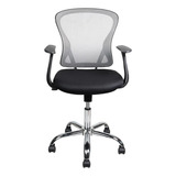 Silla De Escritorio Gris, Burdeo/negro 