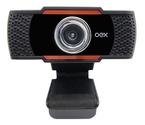 Webcam Lente Angular Usb 720p Oex W200 Com Microfone 2 Mpx