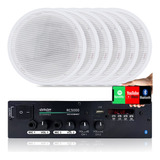 Kit  Som Ambiente 300w Rms Rc5000 Bluetooth + 6 Arandelas