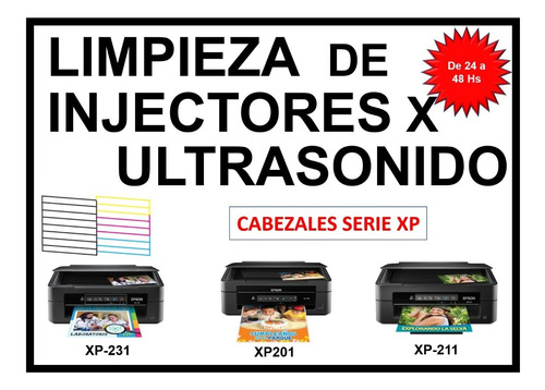 Limpieza De Cabezal Epson Xp-201 Xp-211 Xp-231 X Ultrasonido