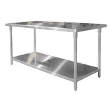 Mesón Central Acero Inox 180 X 70 X 85 Cm