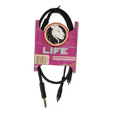 Cable De Audio Pbk Life Plug 1/4 Stereo Rca 3 Mts. 2rpine-3