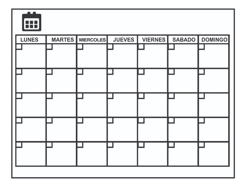 Pizarra Imán Magnética Mes Fibrón Heladera 