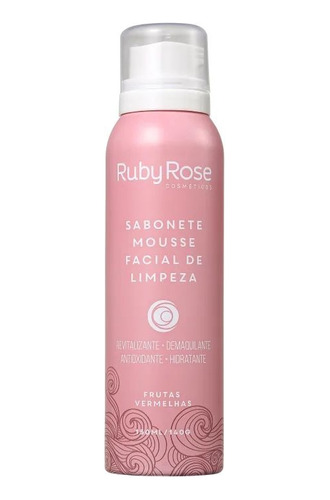Ruby Rose Sabonete Mousse Facial Frutas Vermelhas 150ml