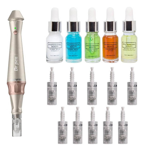 Dermapen Dr Pen E30 + 10 Agujas Nano + Kit Booster Serum