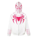 Nuevo Spiderman Suéter Con Cremallera De Máscara Sudadera Ro